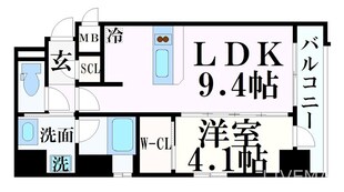 エステムコート新神戸Ⅱ駅前山手の物件間取画像